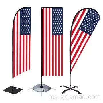 Promosi American Beach Flag USA Banner Pengiklanan